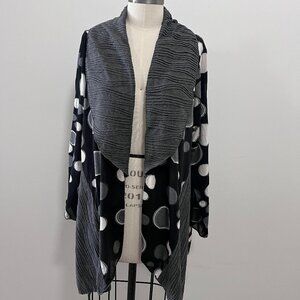 Heydari Black Patterned Cardigan